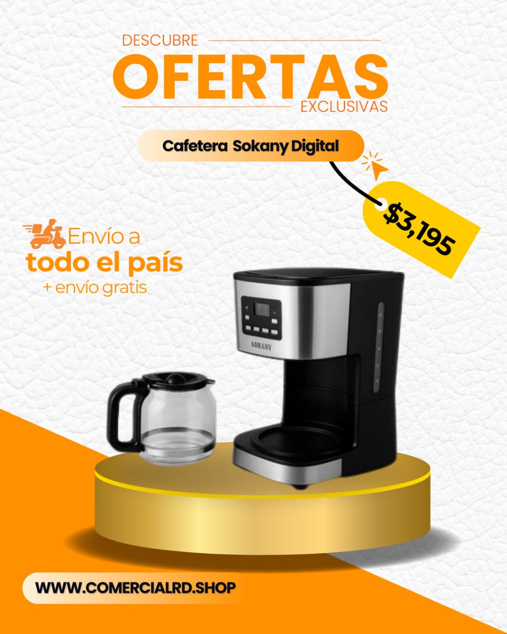 CAFETERA SOKANY DIGITAL-☕✨✅“Café Fresco al Instante, sin complicaciones ☕✨✅