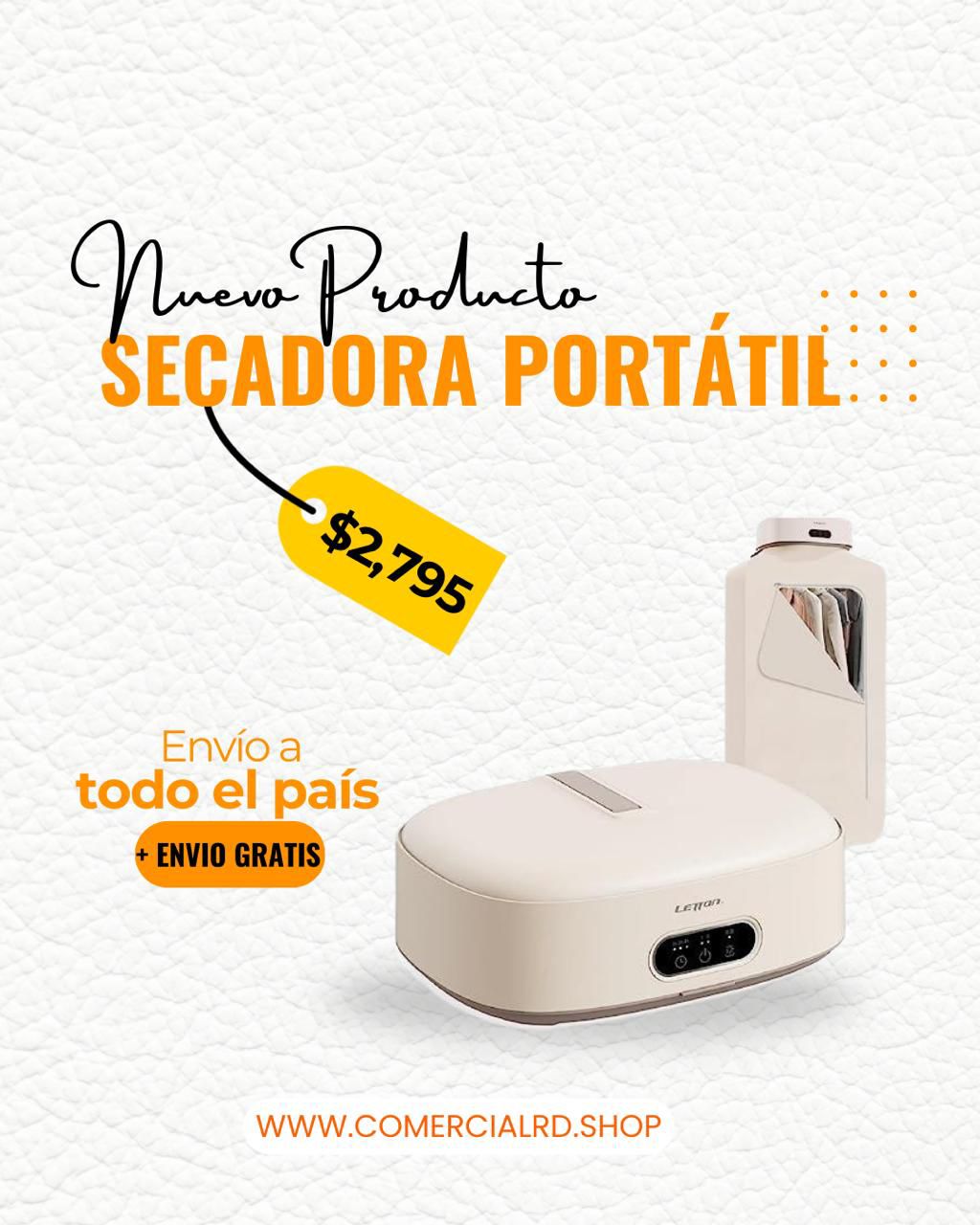 Secadora Portátil - mas practico que nunca